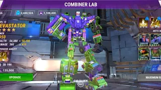 4* DEVASTATOR unlock and gameplay [ TRANSFORMERS EARTH WARS ]