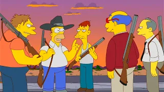 Homero cuida la frontera de inmigrantes Los simpsons capitulos completos en español latino