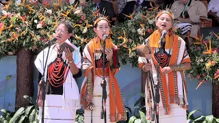 Tetseo Sisters performing with their mother at Naga independence day at Chedema