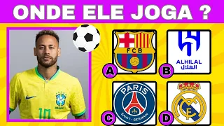 ADIVINHE O TIME DOS JOGADORES ⚽ #quiz #futebol