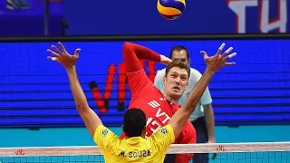 10 Best Volleyball Blocks 1v1 | VNL 2018