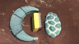 DYED GYM CHALK AND BLUE REFORMS // ASMR // SLEEP AID // ODDLY SATISFYING