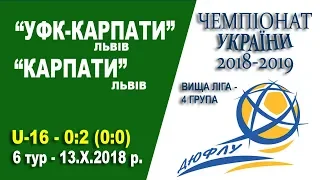 "УФК-Карпати" Львів (U-16) - "Карпати" Львів (U-16) 0:2 (0:0). Гра