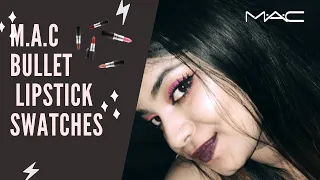 MAC Bullet Lipstick Swatches: With & Without Makeup | Shreya's Lifestyle | [MAC Lipsticks]