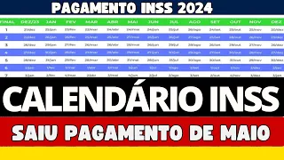 PAGAMENTO INSS MAIO 2024: APOSENTADO, SAIU CALENDÁRIO OFICIAL DAS DATAS DO SEU PAGAMENTO