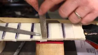 Ep 2 - Gibson Chet Atkins Repair  - How to level & crown the frets