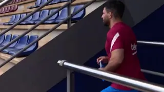 Sergio Agüero first training for FC Barcelona