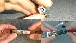 What is inside a fibre optic SFP.