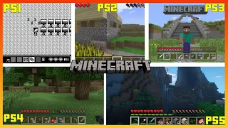 Minecraft PS1 vs PS2 vs PS3 vs PS4 vs PS5