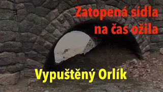 Vypuštěný Orlík: Údolí staré řeky odhalilo zmizelé příběhy