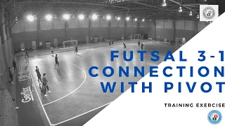 FUTSAL 3-1 CONNECTION WITH PIVOT| SERANGAN FUTSAL 3-1 PIVOT| MOVIMIENTOS DE 2 JUGADORES Y PIVOT