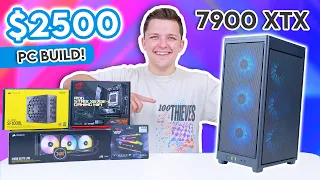 Awesome $2500 Gaming PC Build 2023! 🤩 [ft. RX 7900 XTX & Corsair 2000D]