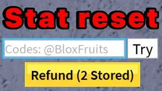 ALL stat reset codes in 30 seconds.. (Blox Fruits)