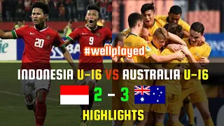 INDONESIA VS AUSTRALIA U16 FT 2 - 3 • HIGHLIGHTS • 1 Oktober 2018