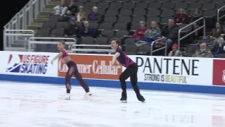 2017 U.S. F. S. Championships Junior Pairs SP Elli Kopmar Jonah Barrett