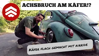VW Käfer mit Airride tiefergelegt - Max TIEFE krasser STURZ | VW Käfer Fahrwerk Umbau - Cultwerk