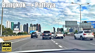 Driving from Bangkok to Pattaya - Thailand Driving Tour 2023 [4K HDR]