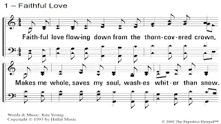 SPIRITUAL SONG - Faithful Love (with sheet music) gospel singing by choral group