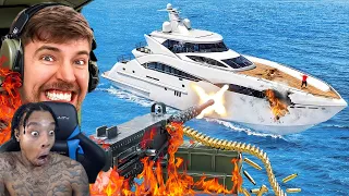 FlightReacts To MrBeast Protect The Yacht, Keep It!