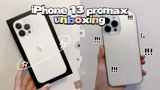 iPhone 13 Pro Max (silver, 256gb) Unboxing + Accessories