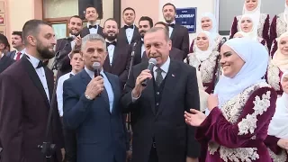 Cumhurbaşkanı Erdoğan'a Novi Pazar'da sevgi seli