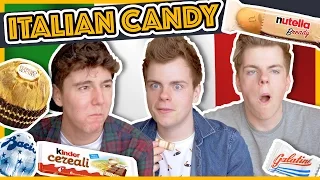 BRITISH TWINS TRYING ITALIAN CANDY & SNACKS ft. MyNamesChai | NikiNSammy