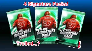 4 Sig Packs in MLB 9 Innings! Ultimate Troll?
