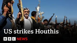 US launches fourth round of strikes on Houthis in Yemen | BBC News