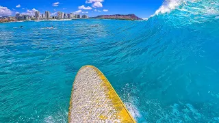 PUMPING South Swell on O'ahu | RAW POV SURF