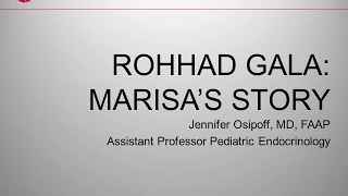 ROHHAD Gala 2015 - Marisa's Story