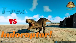 Trex vs Indoraptor|| MundaJi Wars|| Jurassic world evolution 2