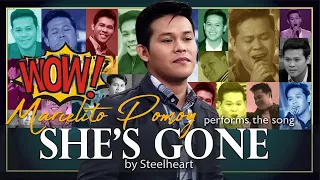 Marcelito Pomoy performs the song🎤😲! She's Gone by Steelheart