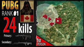 PUBG Rank 1 - Kaymind 24 kills [NA] Solo FPP - PLAYERUNKNOWN'S BATTLEGROUNDS