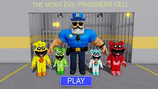 MR BRUNO'S POLICE MAN CAMP ESCAPE Vs SMILLING CRITTERS - Walkthrough Full Gameplay #obby #roblox