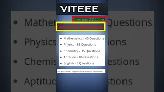 All About VITEEE Exam || VITEEE 2023 ||