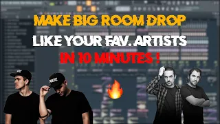 How To Make Big Room Drop Like Saberz In 10 Minutes! | FL Studio 20 Tutorials | FREE FLP