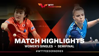 Satsuki Odo vs Adina Diaconu | WS SF | WTT Feeder Varazdin 2024