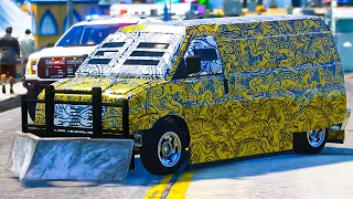 Slam Van Ramp Truck Destroys the CITY  | GTA 5 RP