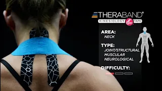 TheraBand Kinesiology Tape Application Neck