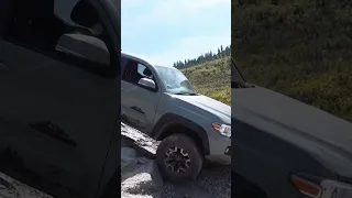 This was a BAD idea! Stock Tacoma vs Black Bear Pass #shorts #toyotatacoma