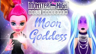 Making GODDESS OF THE MOON / Glow in the Dark Galaxy Doll / Monster High Repaint by Poppen Atelier