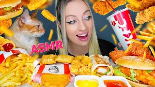 ASMR EATING KFC, FRIED CHICKEN, BURGER (HASH BROWNS, CHICKEN NUGGETS, FRENCH FRIES, PIE) MUKBANG 먹방