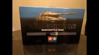 Tamiya 1/16 RC Full Option Leopard 2A6 Tank #56020 UnBoxing Video with King Kong R/C parts!