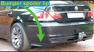 How to install a rear bumper spoiler lip - step by step