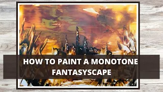 How To Paint MYSTICAL Fantasy Landscape Using The Most Mesmerizing Painting Technique/ Encaustic Art