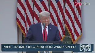 President Trump delivers remarks from the Rose Garden
