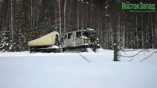 Зимний замес ! Мультилифт BV-206 Лось в заснеженном лесу.