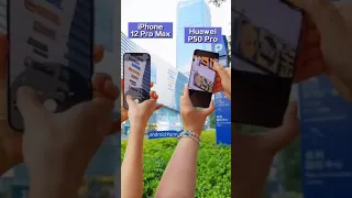 IPhone 12 pro max vs Huawei P50 pro zoom test😱😱 #IPhone #apple #viral