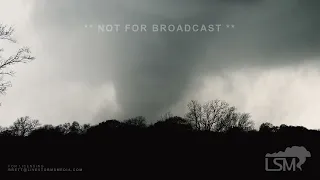03-21-2022 Taylor, TX - Large, Violent Tornado Crosses the Road At Close Range