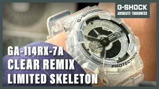 Unboxing The Casio G-Shock GA-114RX-7A Clear Remix